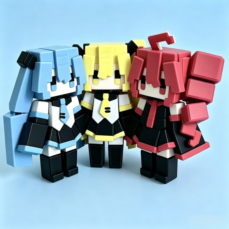 Model Kit Pacific Rim - 5cm 3 Miku Teto Yabe Cute