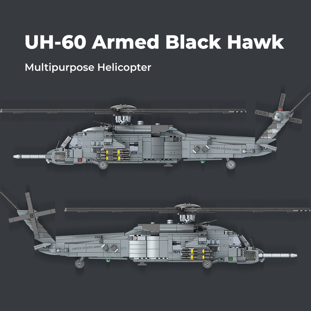 MISINI M8039 1:35 UH-60 Black  - Model Kit Helicopter recension och pris