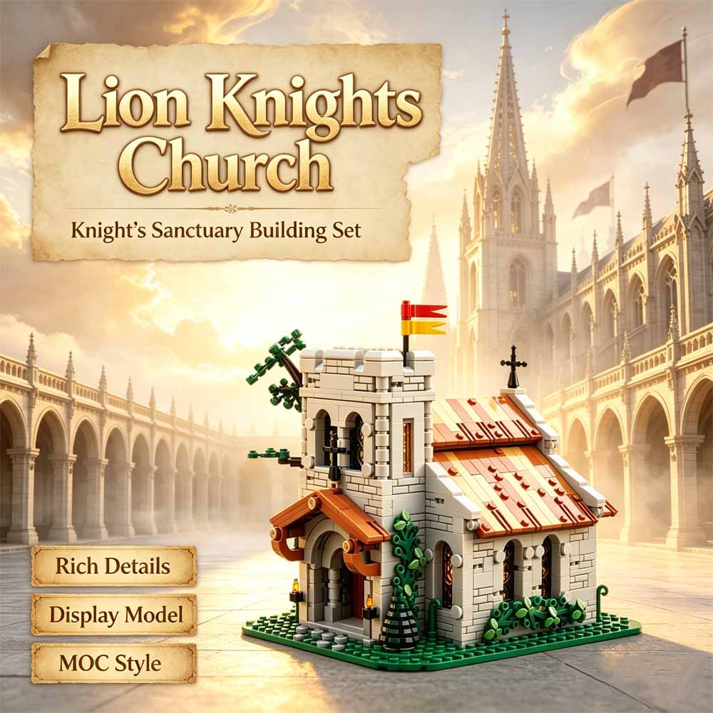 Medieval Lion Knights Church B - Model Kit Knight recension och pris
