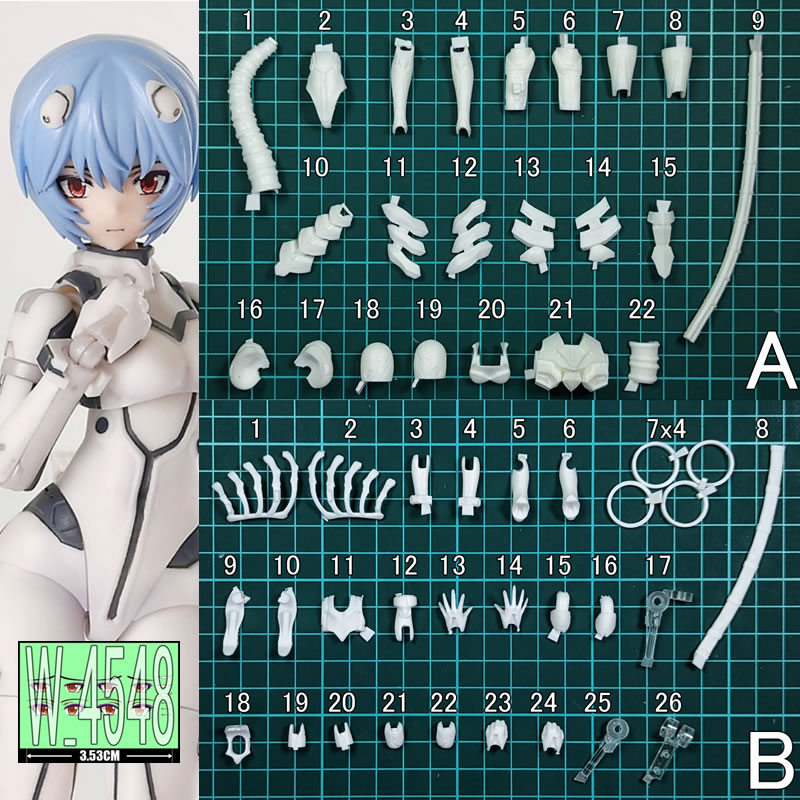 (In Stock) (W_4548) Rei Ayanam - Model Kit Evangelion Bandai recension och pris