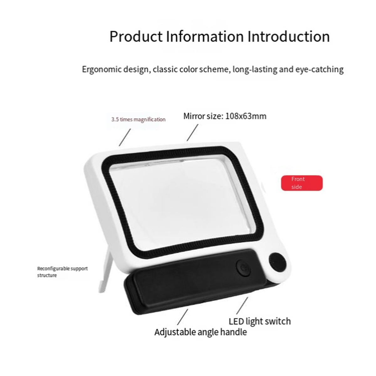 ABNJ 3.5X Professional Handhel - Magnifier With Light recension och pris