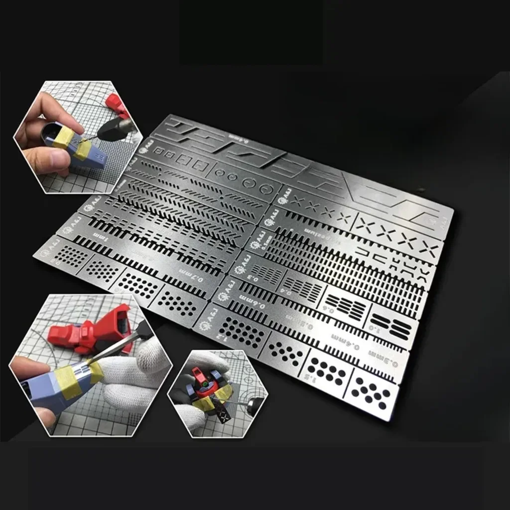 13 In 1 Carving Ruler Drill Ho - Metallic Paint Set recension och pris