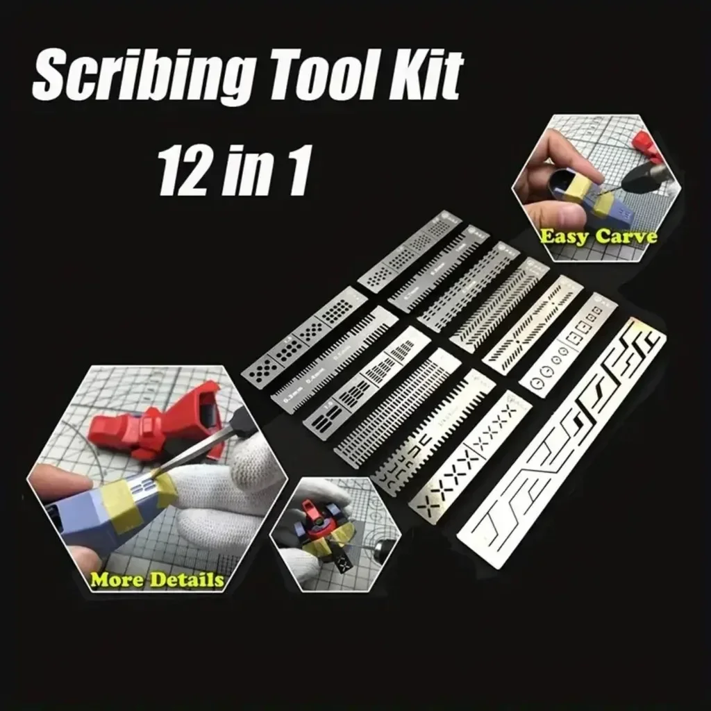 13 In 1 Carving Ruler Drill Ho - Metallic Paint Set recension och pris