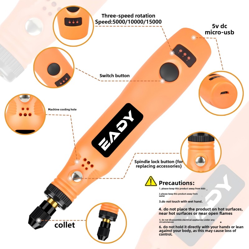 USB Cordless Rotary Tool Kit – - Model Kit Tools recension och pris