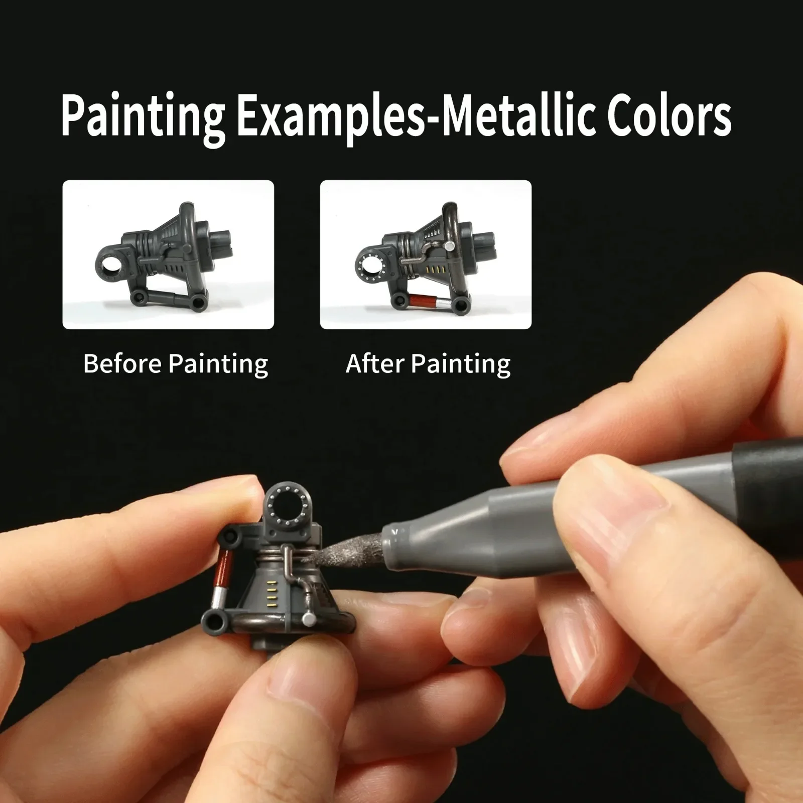 DSPIAE Soft Tip Water Based Ma - Metallic Paint Set recension och pris