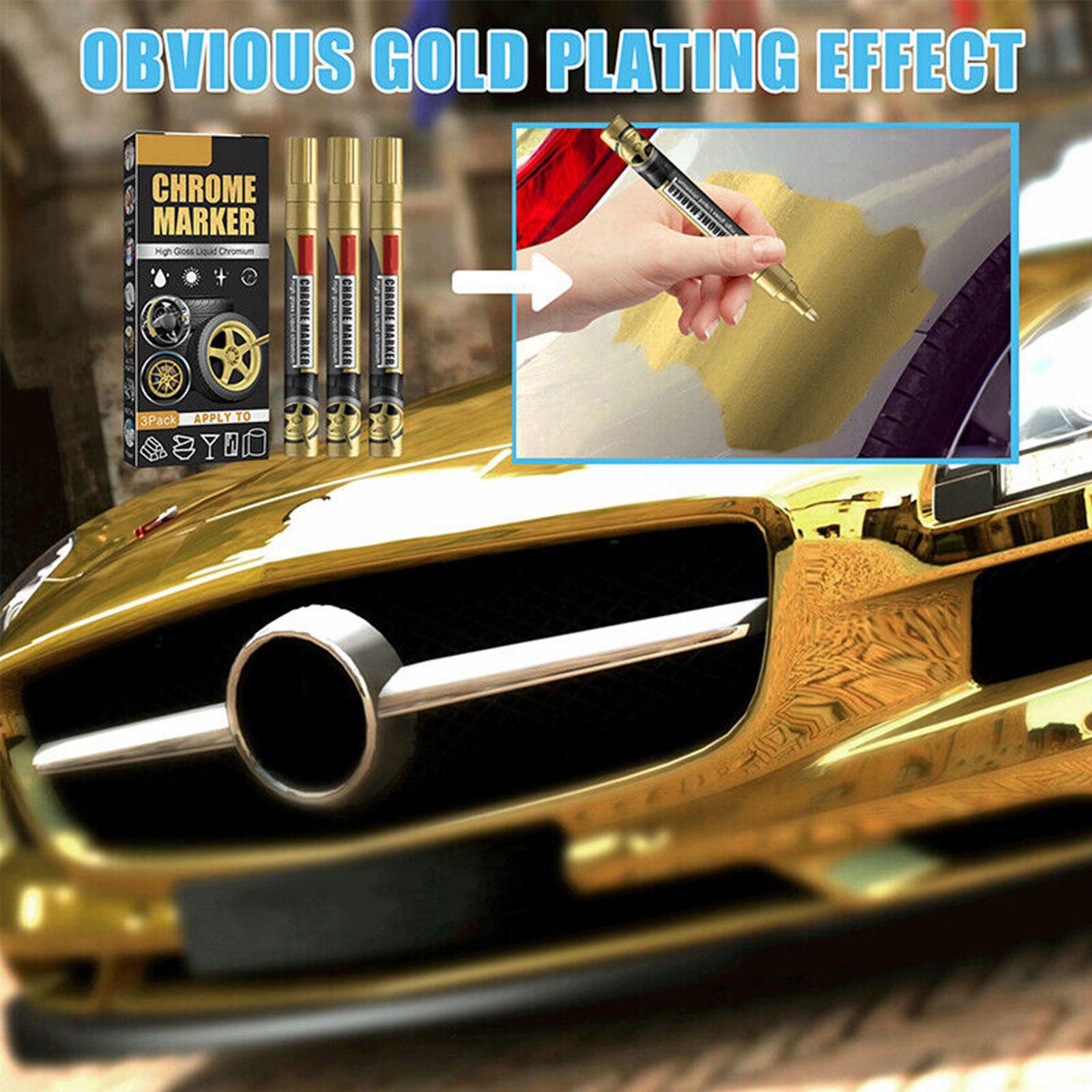 3Pcs/Set Chrome Marker Pen Car - Metallic Paint Set recension och pris
