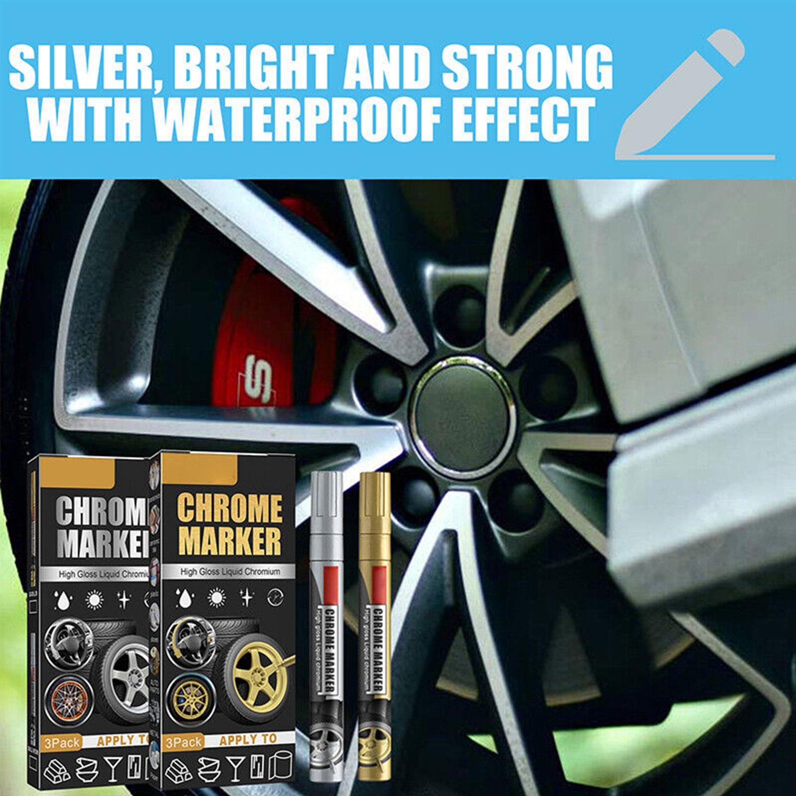 3Pcs/Set Chrome Marker Pen Car - Metallic Paint Set recension och pris