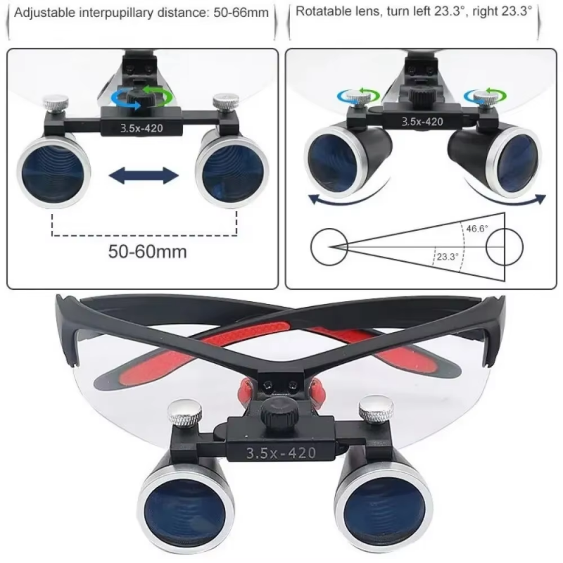 Ultra-lightweight 3.5X Dentist - Magnifier With Light recension och pris