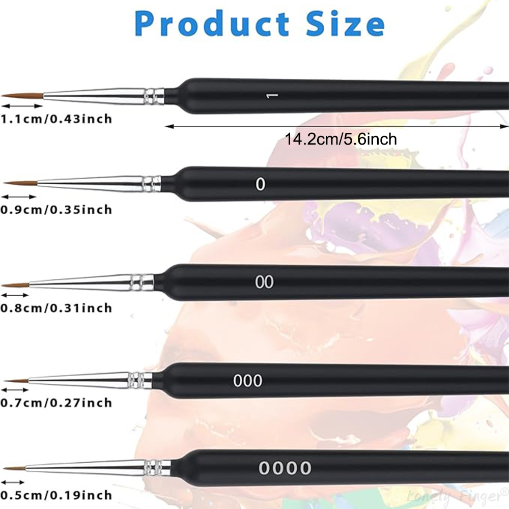 5/11Pcs Paint Brushes Set, Art - Metallic Paint Set recension och pris