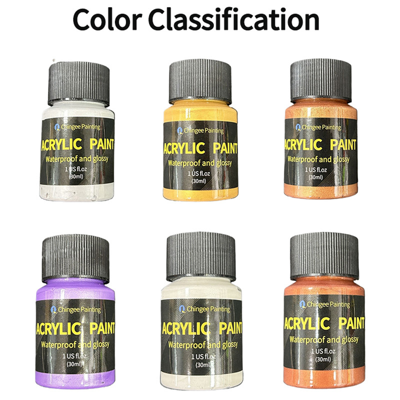 6/ 9/16 Colors 30ml Pearlescen - Metallic Paint Set recension och pris