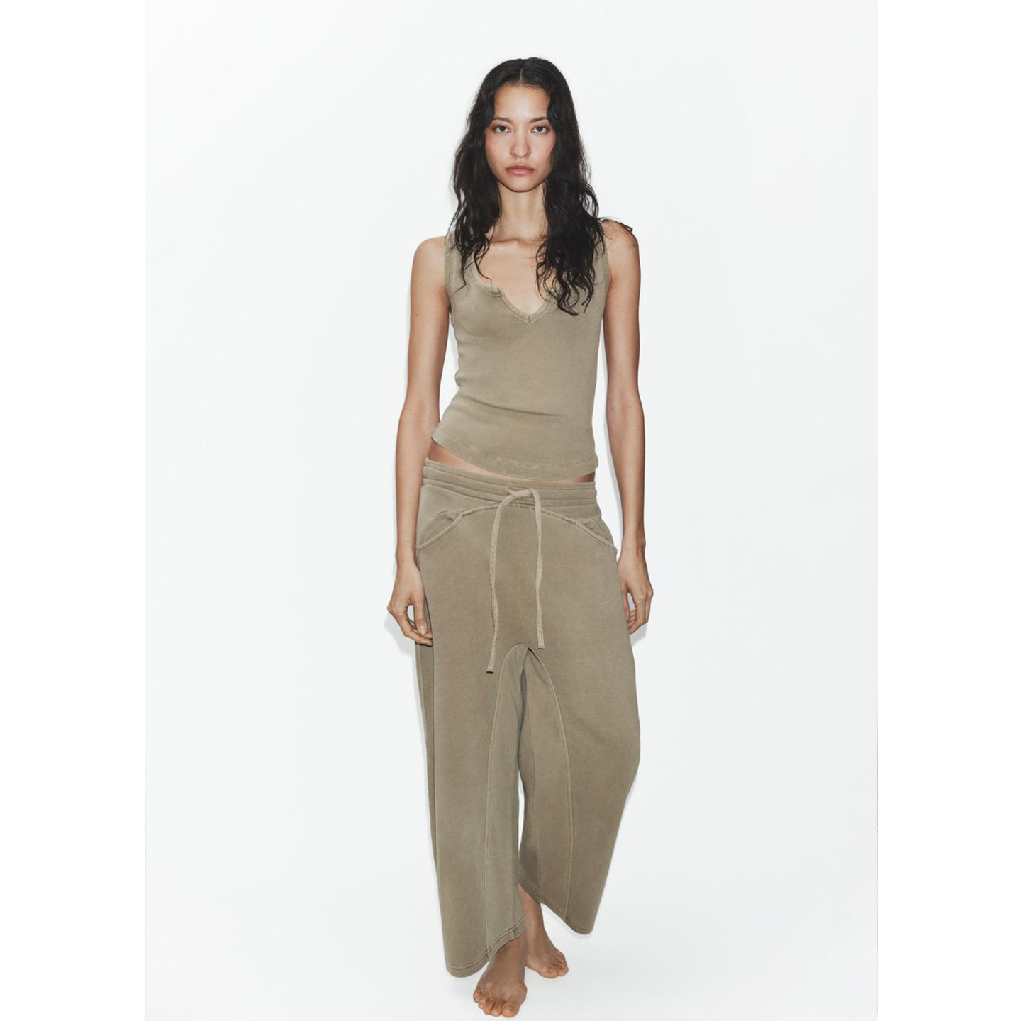 Washed Effect round Neck Sleev - Wash Effect Set recension och pris