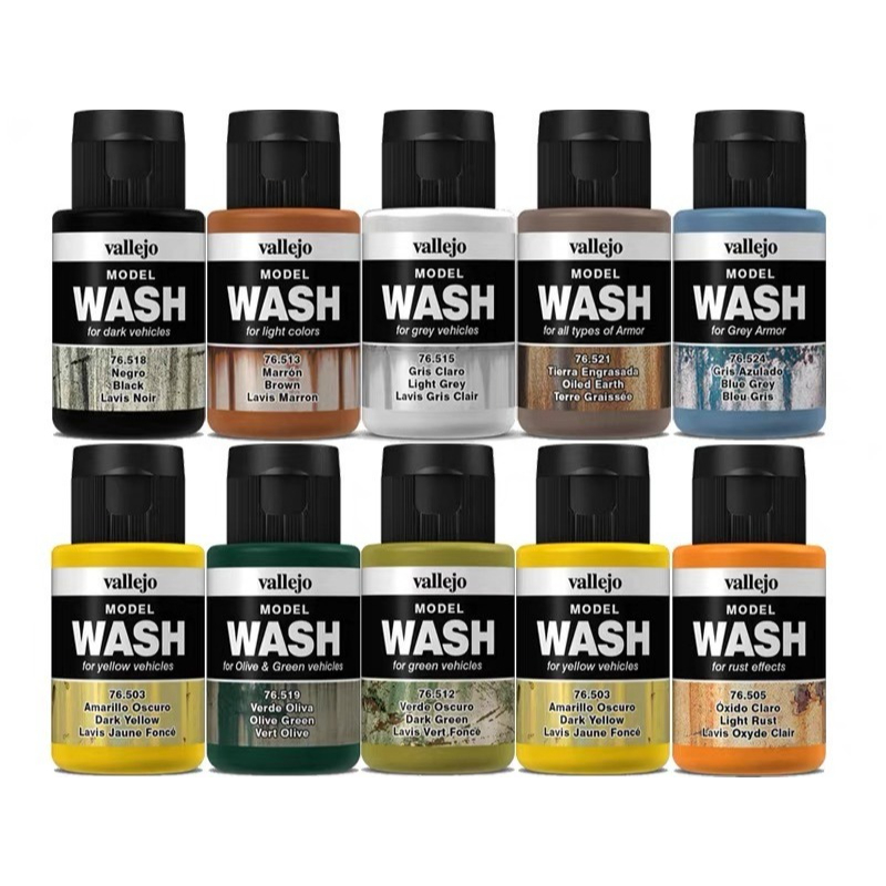 Vallejo 35ml Model Wash Weathe - Tamiya Model Paint Set recension och pris