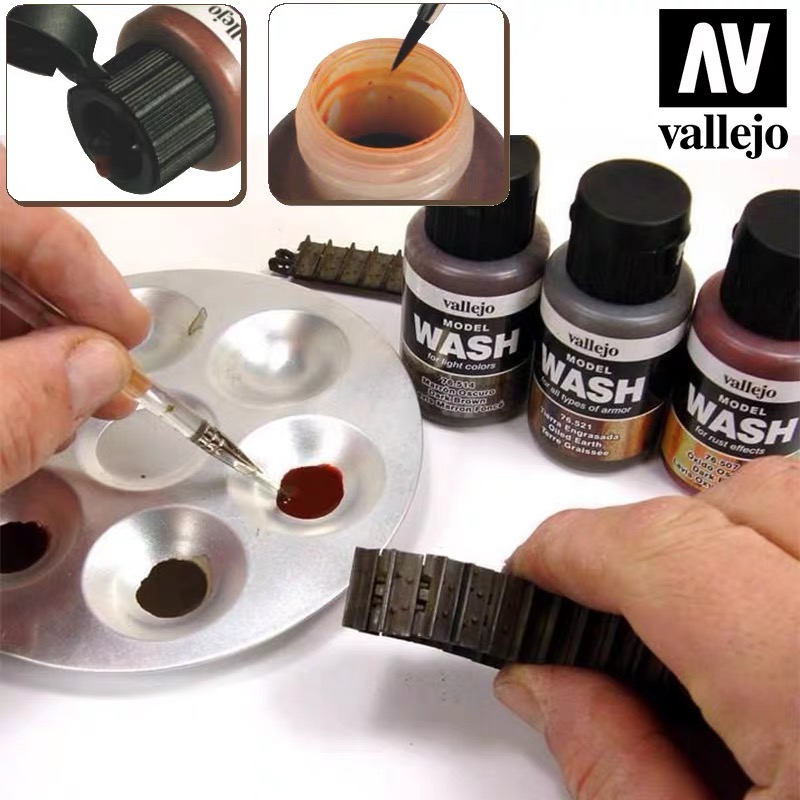 Vallejo 35ml Model Wash Weathe - Tamiya Model Paint Set recension och pris