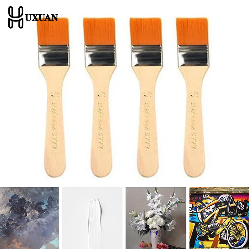 4Pcs/Set Hair Painting Brush A - Metallic Paint Set recension och pris